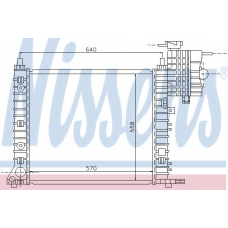 62574 NISSENS Радиатор, охлаждение двигателя