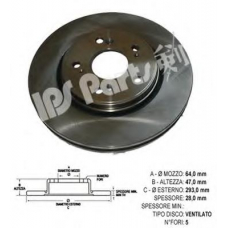 IBT-1487 IPS Parts Тормозной диск