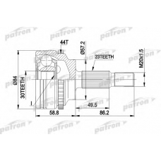 PCV1542 PATRON Шарнирный комплект, приводной вал