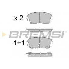 BP3532 BREMSI Комплект тормозных колодок, дисковый тормоз