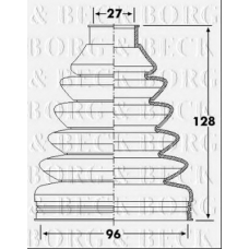 BCB6255 BORG & BECK Пыльник, приводной вал