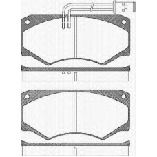8110 15904 TRISCAN Комплект тормозных колодок, дисковый тормоз