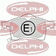 LP1309 DELPHI Комплект тормозных колодок, дисковый тормоз