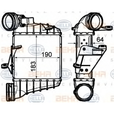 8ML 376 760-681 HELLA Интеркулер