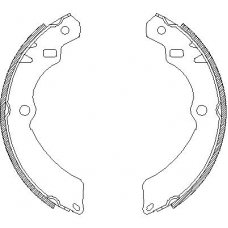 4196.00 REMSA Комплект тормозных колодок