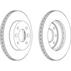 DDF184 FERODO Тормозной диск