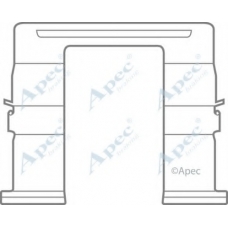 KIT1012 APEC Комплектующие, тормозные колодки