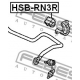 HSB-RN3R<br />FEBEST<br />Опора, стабилизатор