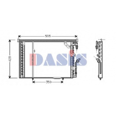 122010N AKS DASIS Конденсатор, кондиционер