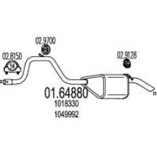 01.64880 MTS Глушитель выхлопных газов конечный