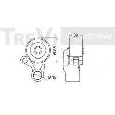 SK008929/1 SK Натяжной ролик, ремень ГРМ