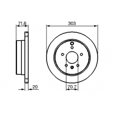 0 986 479 268 BOSCH Тормозной диск