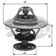 TH11186G1 GATES Термостат, охлаждающая жидкость