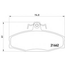 MDB1913 DON Комплект тормозных колодок, дисковый тормоз