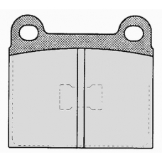 111.1 RAICAM Комплект тормозных колодок, дисковый тормоз