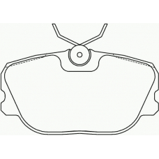 P 86 011 BREMBO Комплект тормозных колодок, дисковый тормоз