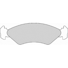 FD409N NECTO Комплект тормозных колодок, дисковый тормоз