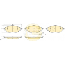 6119184 GIRLING Комплект тормозных колодок, дисковый тормоз