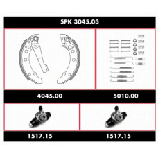 SPK 3045.03 REMSA Комплект тормозов, барабанный тормозной механизм