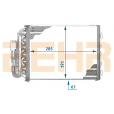 7401054 BEHR Evaporator