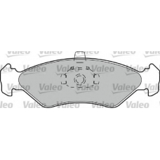 540807 VALEO Комплект тормозных колодок, дисковый тормоз