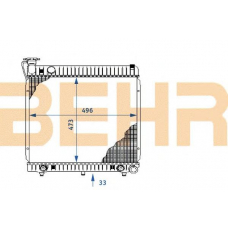 2204023 BEHR Radiator