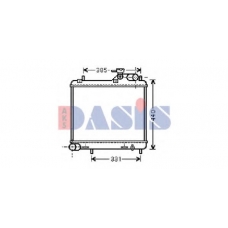 560025N AKS DASIS Радиатор, охлаждение двигателя