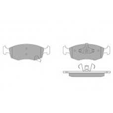 1113 SIMER Комплект тормозных колодок, дисковый тормоз