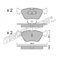 214.0 TRUSTING Комплект тормозных колодок, дисковый тормоз