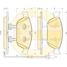 6118972 GIRLING Комплект тормозных колодок, дисковый тормоз