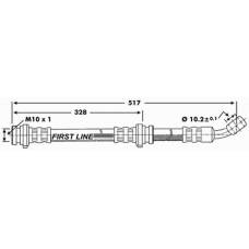 FBH6039 FIRST LINE Тормозной шланг