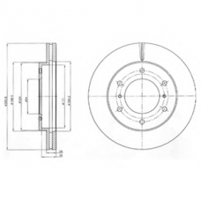 BG4229 DELPHI Тормозной диск