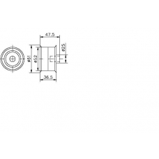 TKR 9086 TIMKEN Паразитный / ведущий ролик, зубчатый ремень