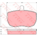 GDB341 TRW Комплект тормозных колодок, дисковый тормоз