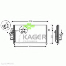 94-5175 KAGER Конденсатор, кондиционер