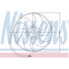 85206 NISSENS Вентилятор, охлаждение двигателя