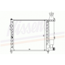 63411 NISSENS Радиатор, охлаждение двигателя