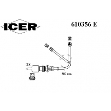 610356 E ICER Сигнализатор, износ тормозных колодок