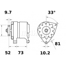 MG 535 MAHLE Генератор