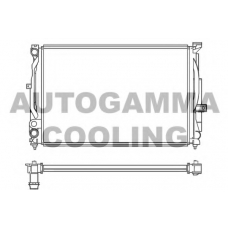100062 AUTOGAMMA Радиатор, охлаждение двигателя