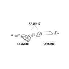 FA25890 VENEPORTE Глушитель выхлопных газов конечный