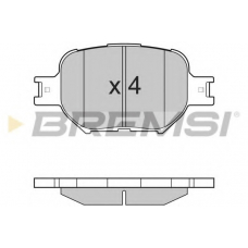 BP2963 BREMSI Комплект тормозных колодок, дисковый тормоз