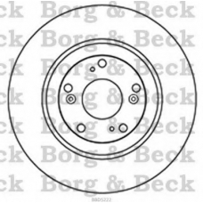 BBD5222 BORG & BECK Тормозной диск