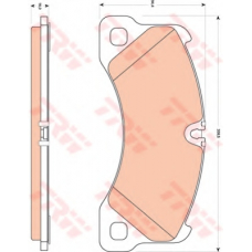 GDB1774 TRW Комплект тормозных колодок, дисковый тормоз