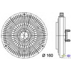 8MV 376 731-491 HELLA Сцепление, вентилятор радиатора
