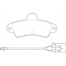 WBP21586A WAGNER LOCKHEED Комплект тормозных колодок, дисковый тормоз