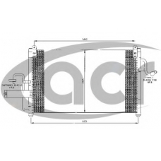 300384 ACR Конденсатор, кондиционер