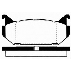 J PP-392AF JAPANPARTS Комплект тормозных колодок, дисковый тормоз