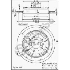 08.7716.20 BREMBO Тормозной диск