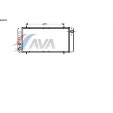 AU2044 AVA Радиатор, охлаждение двигателя